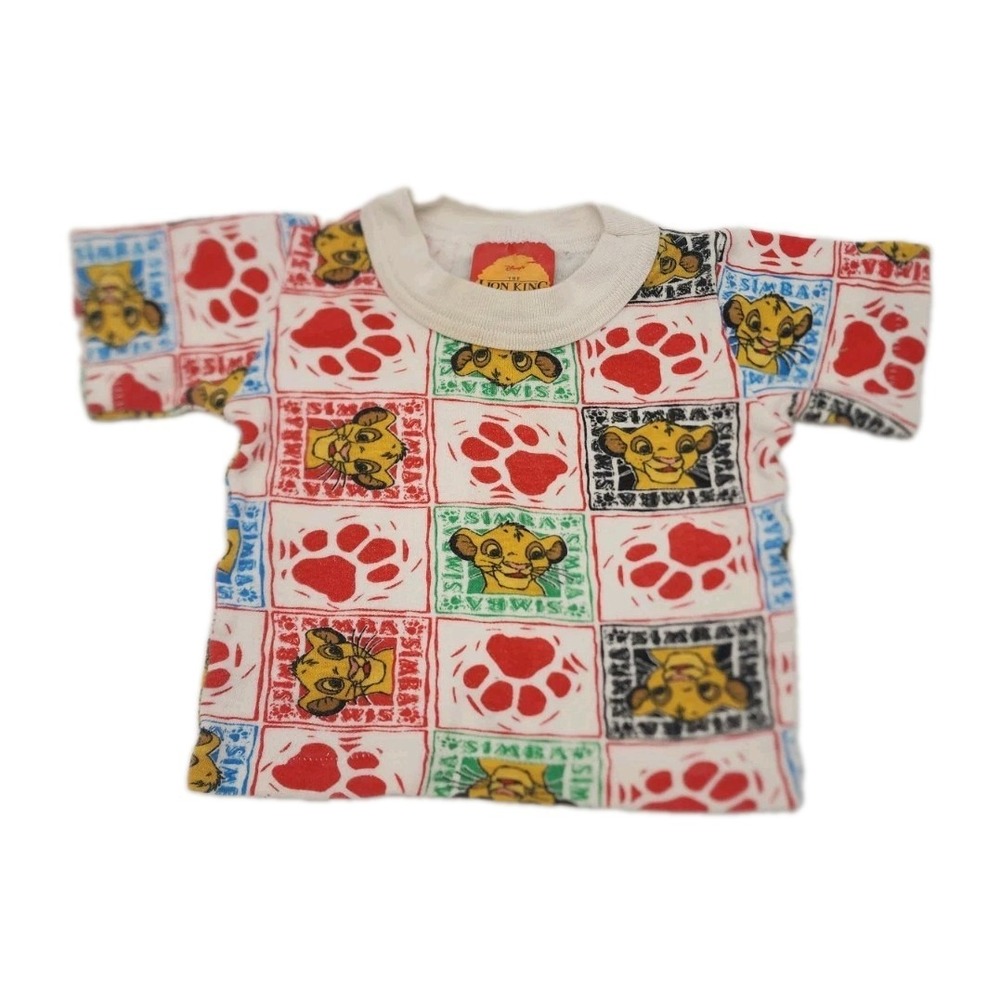 Vintage 90s Disney The Lion King Simba Undershirt Shirt Size 12 Months